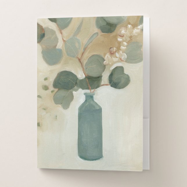 Neutral Arrangement - Greenery in Vase Pocket Folder (Front)