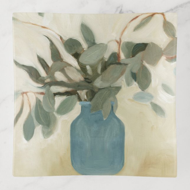 Neutral Arrangement - Stemmed Leaves Trinket Tray (Front)