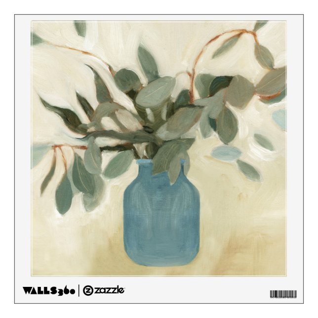 Neutral Arrangement - Stemmed Leaves Wall Decal (Front)