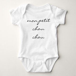 Neutral Baby Bodysuit "mon petit chou chou"
