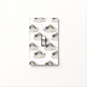 Neutral Baby Boho – Sleeping Baby Raccoon Light Switch Cover