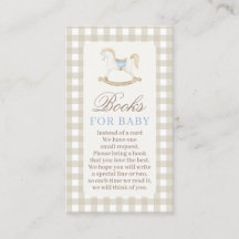 Neutral Baby Shower Books for Baby Card