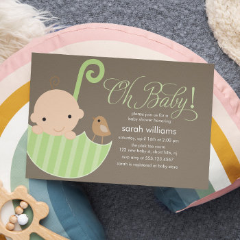 Neutral Baby Shower Invitation by heartlocked at Zazzle