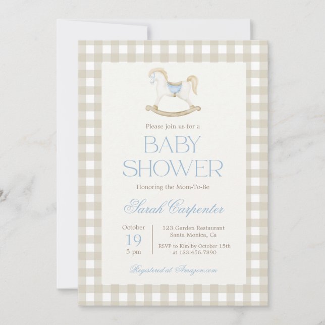 Neutral Baby Shower invitation (Front)