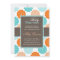 Neutral Baby Shower Invitation, Orange, Aqua, 976