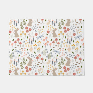 Neutral Baby Woodland Nursery Doormat
