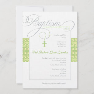 Neutral Baptism Invitation