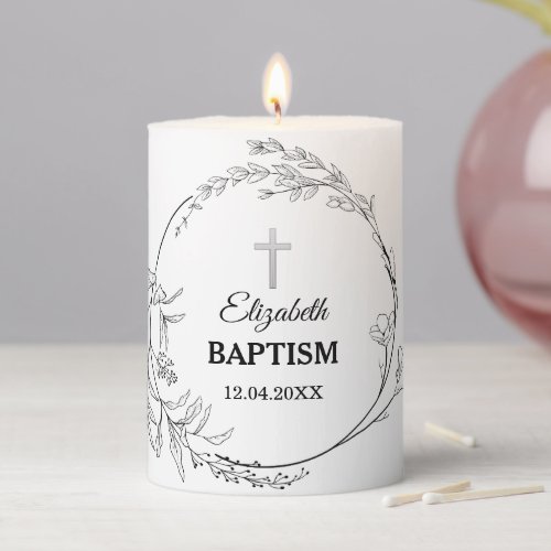 Neutral Baptism_Pillar Candle