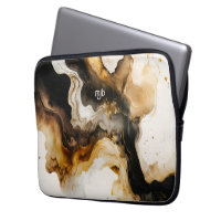 Neutral Abstract Laptop Sleeve