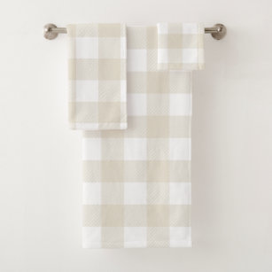 1 PK,Summer Buffalo Plaid Bath Collection-Set Of 2 Hand Towels 