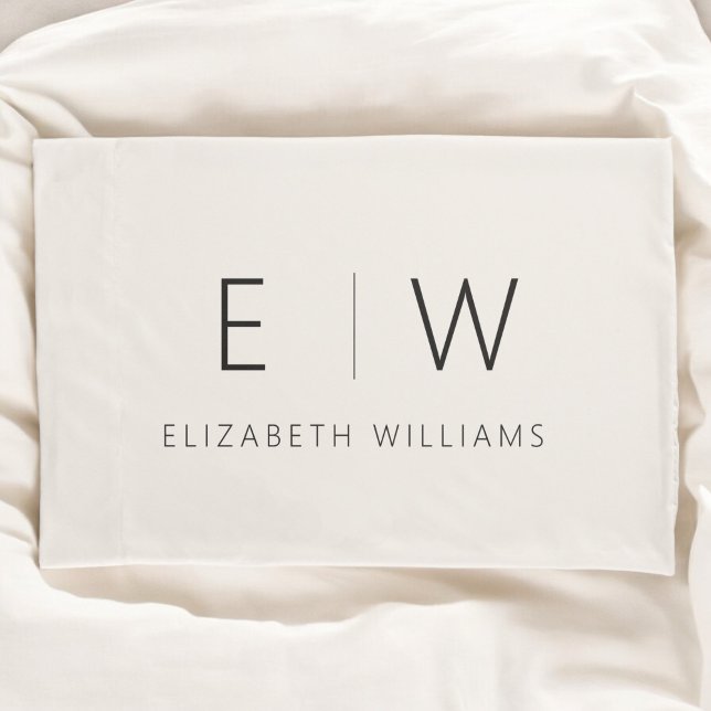 Neutral Beige Classic Elegant Modern Minimalist Pillow Case (Creator Uploaded)