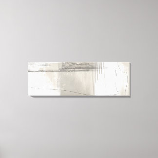 Neutral Beige Gray Modern Minimalist Abstract   Canvas Print