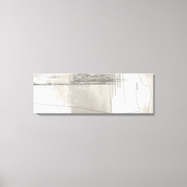 Neutral Beige Gray Modern Minimalist Abstract   Canvas Print (Front)