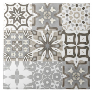 Neutral,beige,grey ,Moroccan tiles 