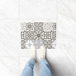 Neutral,beige,grey ,Moroccan tiles Doormat