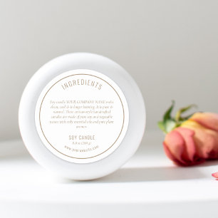 Neutral Beige Ingredients Product Label