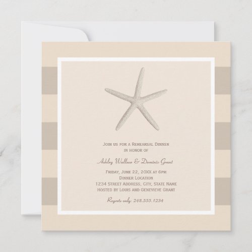 Rehearsal Dinner Invitations | Ivory Starfish