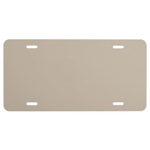 Neutral Beige _ Tan _ Brown Solid Color 035_75_06 License Plate
