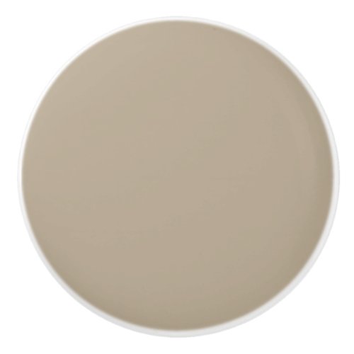 Neutral Beige Taupe Solid Color Pairs To SW 6150 Ceramic Knob
