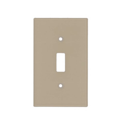 Neutral Beige Taupe Solid Color Pairs To SW 6150 Light Switch Cover