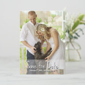 Neutral Big Photo Save the Date Download Cards (Standing Front)