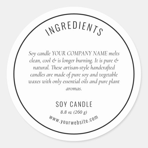 Neutral Black Ingredients Product Label