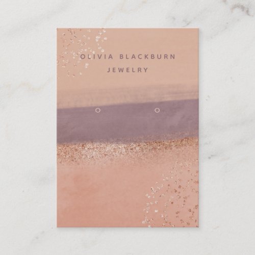 Neutral Boho and Rose Gold  Earring Display Card