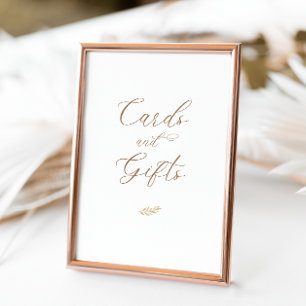 Neutral Boho Baby Brunch Cards and Gifts Table Tent