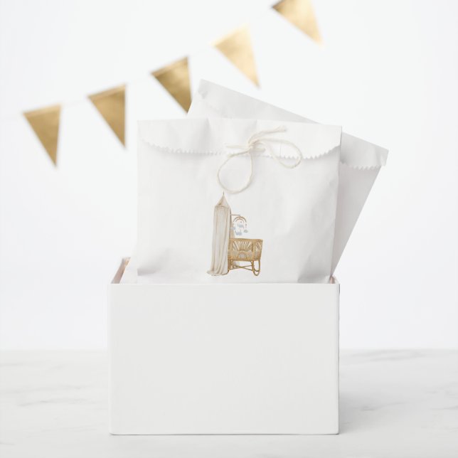 Neutral Boho Baby Brunch  Favor Bag (Party)
