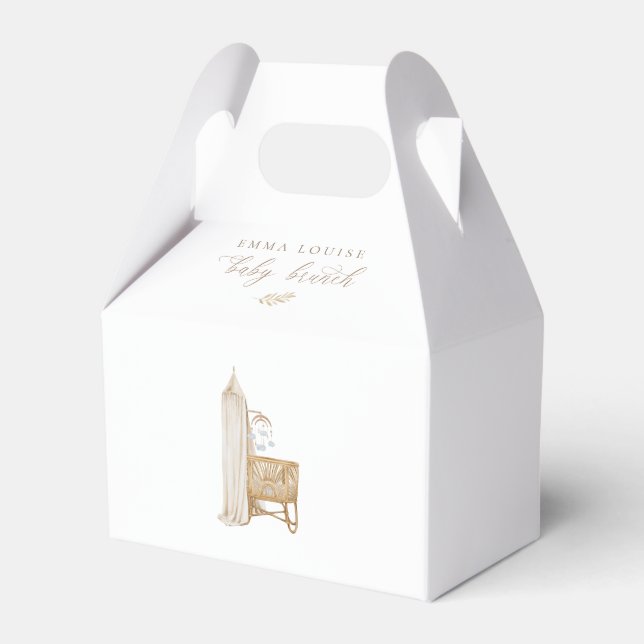 Neutral Boho Baby Brunch   Favor Boxes (Front Side)
