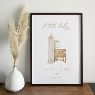 Neutral Boho Baby Brunch Nursing Room Welcome Foam Board