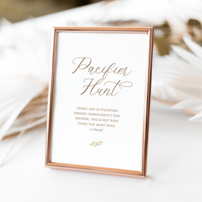 Neutral Boho Baby Brunch Pacifier Hunt Table Tent (Creator Uploaded)