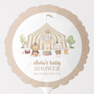 Neutral Boho Magical Safari Circus Baby Shower Balloon