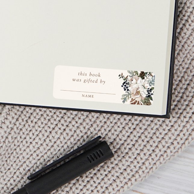 Neutral Boho Nursery Baby Shower Book Gifted By Label (Creator Uploaded)