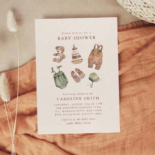 Neutral Boho Nursery Baby Shower Invitation