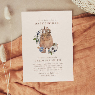 Neutral Boho Nursery Baby Shower Invitation