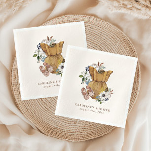 Neutral Boho Nursery Baby Shower Napkins