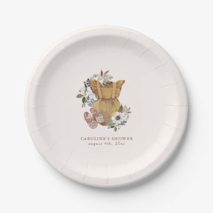 Neutral Boho Nursery Baby Shower Paper Plates