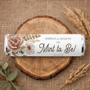 Neutral Boho Wedding Mint to Be Breath Savers®