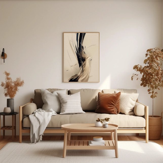 Neutral Botanical Abstract Minimalist Nature Poster (Creator Uploaded)