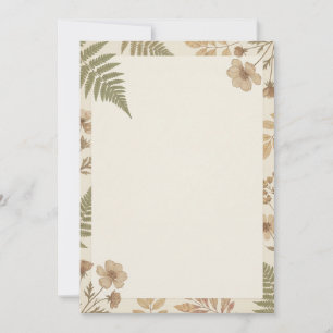 Neutral Botanical Add Your Own Text Invitation
