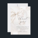 Neutral Bow Cloud Nine Baby Shower Thank You Card<br><div class="desc">Neutral Bow Cloud Nine Baby Shower Thank You Card. A thoughtful way to thank your guests for celebrating your little one!</div>