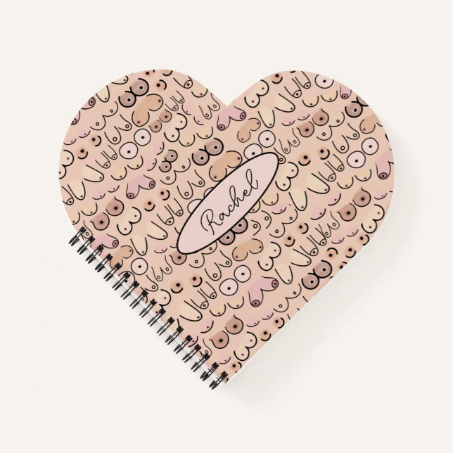 Neutral breast fun design notebook (Front)