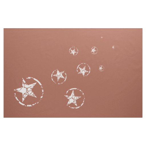 Neutral Brick Jagged Circle Stars Fabric