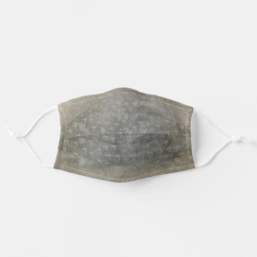 Neutral Brown and Gray Mens Adult Cloth Face Mask