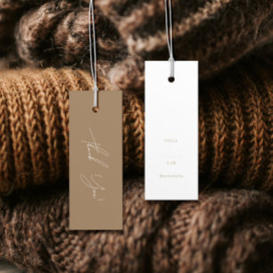 Neutral Business Clothing Thank You Label Hang Tag