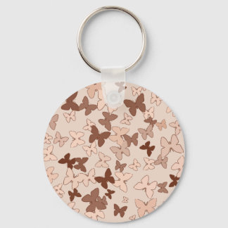 Neutral Butterfly Keychain
