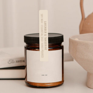 Neutral Candle Tamper-proof Seal Labels
