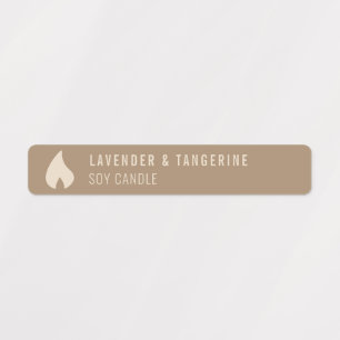Neutral Candle Tamper-proof Seal With Logo Labels
