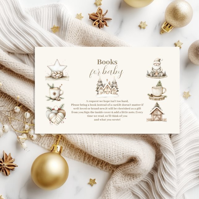Neutral Christmas Collage Books for Baby  Enclosure Card (Creator Uploaded)